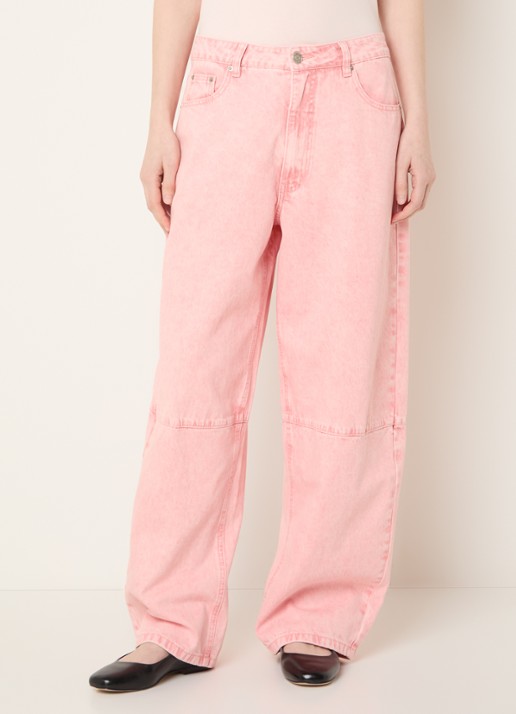 Sofie Schnoor Mid waist tapered fit jeans met gekleurde wassing
