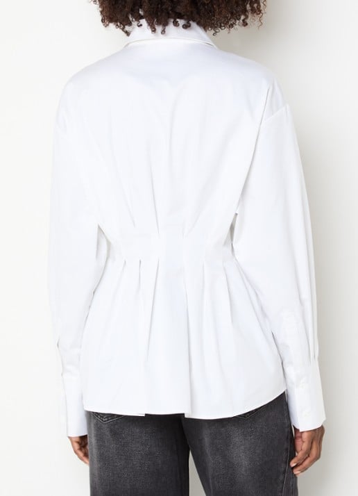 Sofie Schnoor Mikrasw blouse met plooidetail - achterkant 2 wit