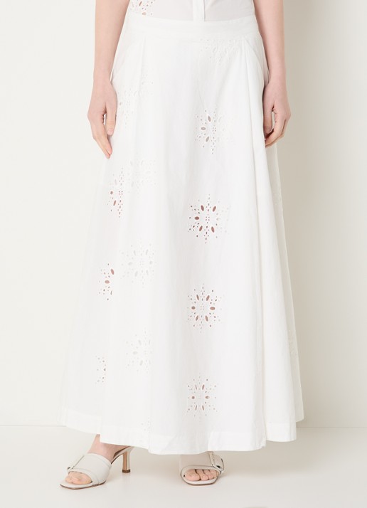 Sofie Schnoor Noorsw midi A-lijn rok met broderie