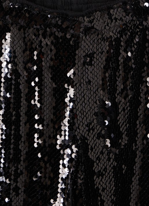 Sofie Schnoor Otellisy loose fit broek met pailletten - detail zwart