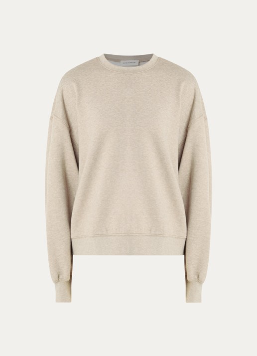Sofie Schnoor Otila oversized sweater met backprint - voorkant 2 beige