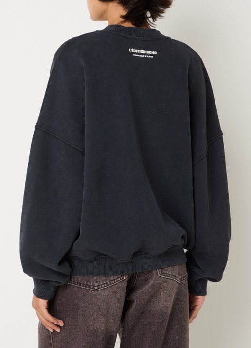 Sofie Schnoor Parossw sweater met print - achterkant zwart