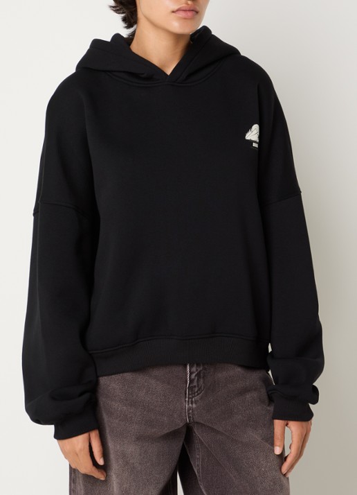 Sofie Schnoor Ranya hoodie met logo- en backprint - achterkant 5 zwart