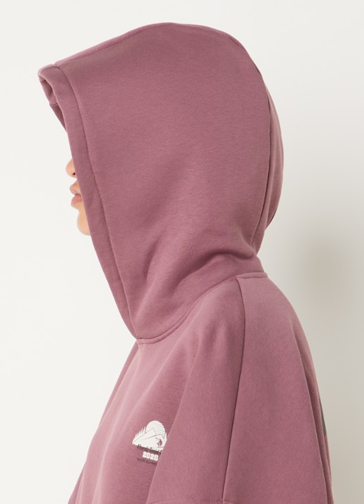 Sofie Schnoor Ranya hoodie met logo- en backprint - detail 4 taupe