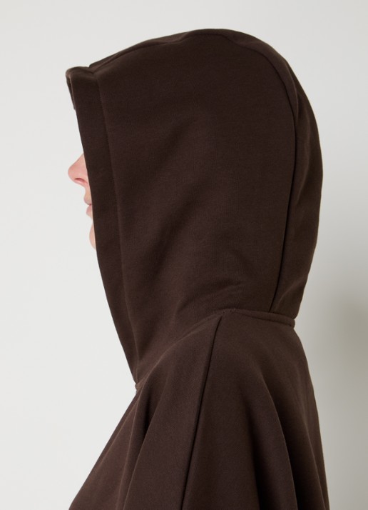 Sofie Schnoor Ranyaspo hoodie met siernaad - detail 2 donkerbruin