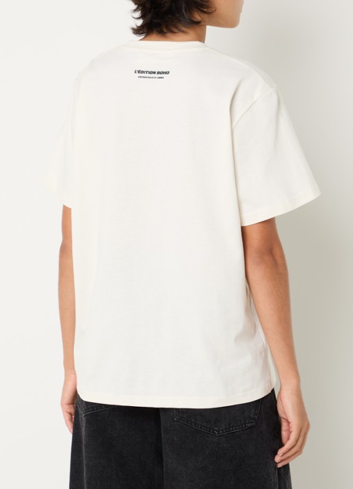 Sofie Schnoor Riversw T-shirt met print - achterkant 2 gebroken wit