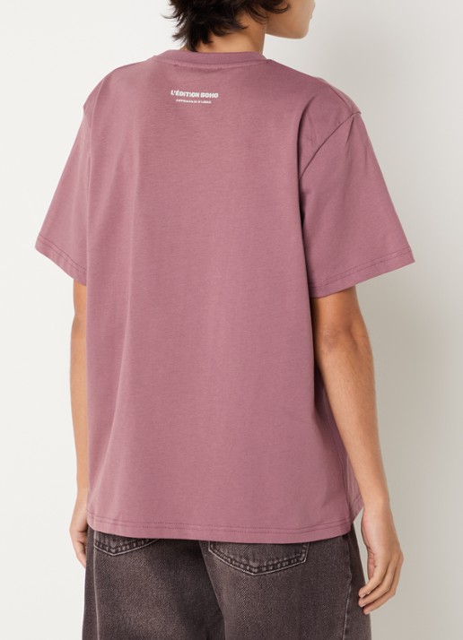 Sofie Schnoor Riversw T-shirt met print - achterkant 4 taupe