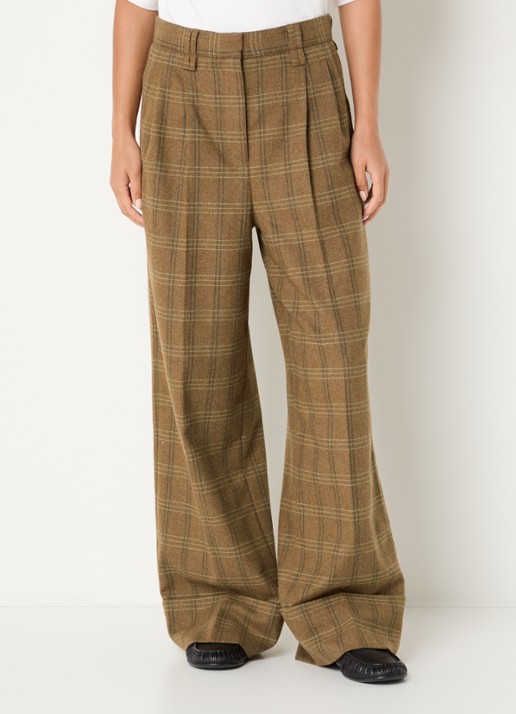 Sofie Schnoor Rosana high waist wide fit pantalon met steekzakken