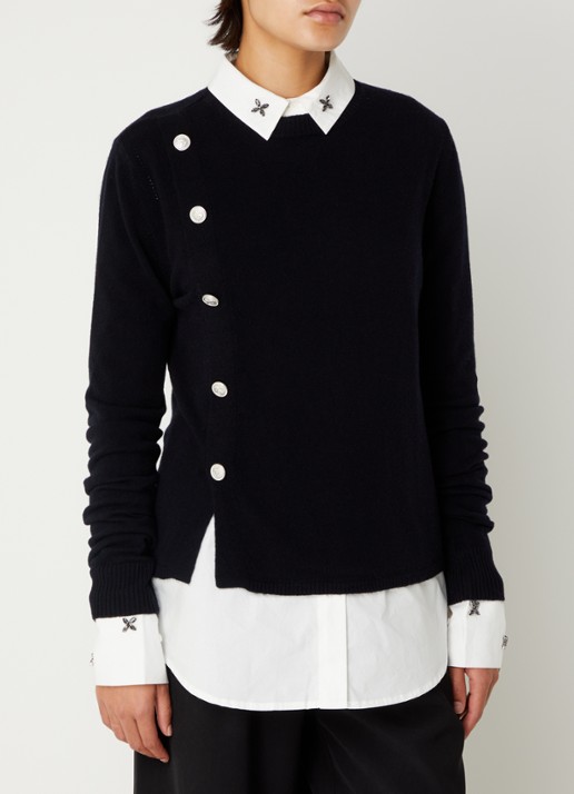 Sofie Schnoor Sai fijngebreide pullover met sierknopen