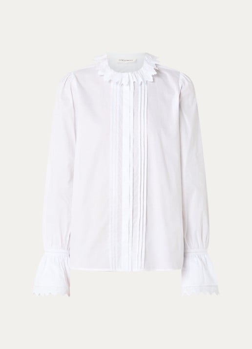Sofie Schnoor Serena oversized blouse  - voorkant wit