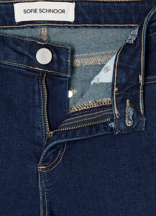 Sofie Schnoor Sofiasy straight leg jeans met steekzakken - detail indigo
