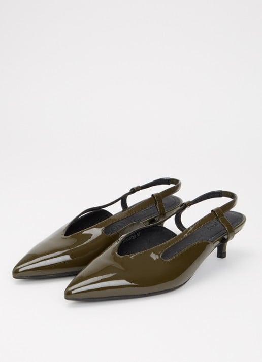 Sofie Schnoor Soleilsw slingback van lakleer - detail 2 legergroen