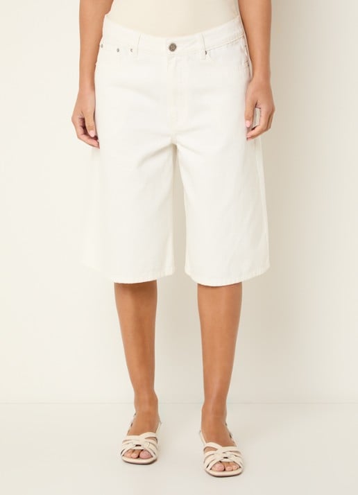 Sofie Schnoor Stokesw  mid waist wide leg jort met steekzakken