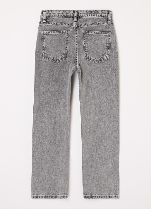 Sofie Schnoor Straight leg jeans met steekzakken - voorkant 3 grijs