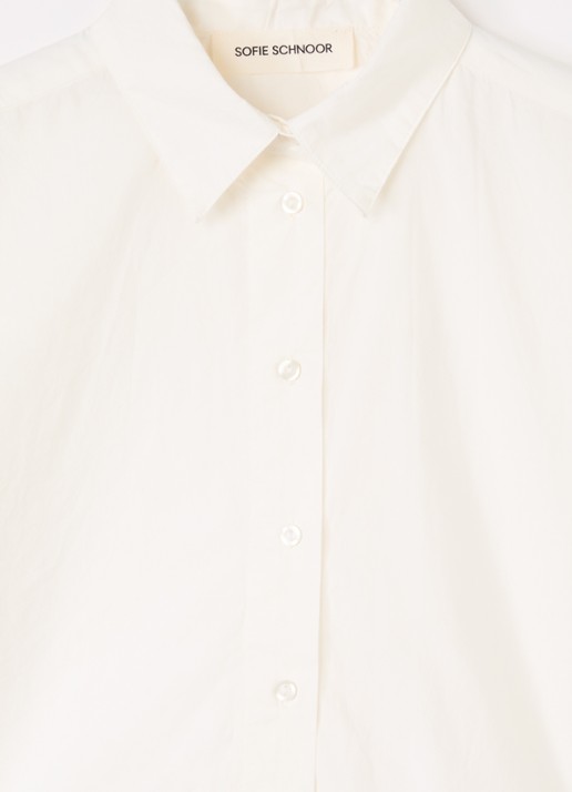 Sofie Schnoor Sylvia blouse met kraag - detail 3 gebroken wit