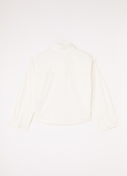 Sofie Schnoor Sylvia blouse met kraag - voorkant 2 gebroken wit