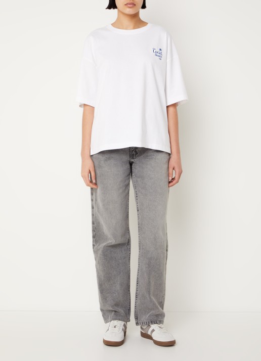 Sofie Schnoor T-shirt met borduring  - voorkant 4 wit