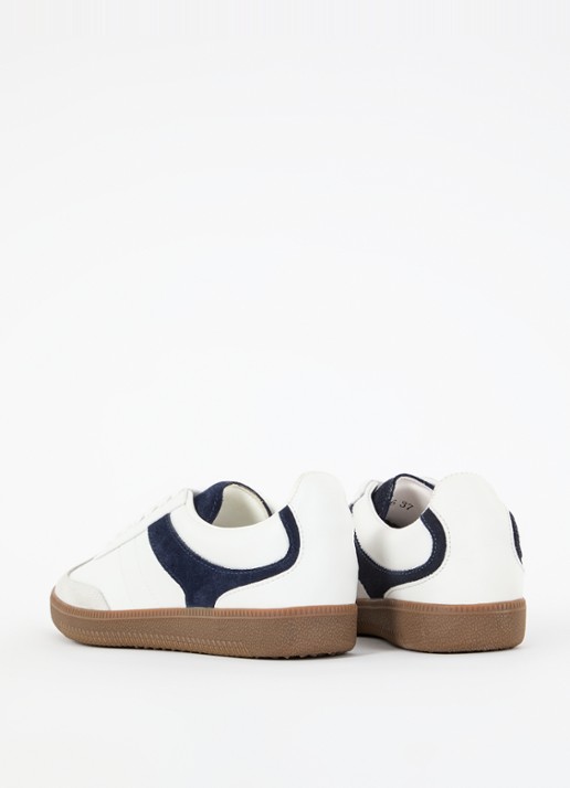 Sofie Schnoor T426 sneaker van leer - achterkant donkerblauw