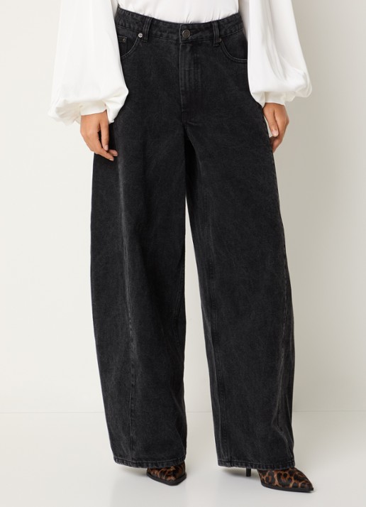 Sofie Schnoor Valorsw high waist wide leg jeans met gekleurde wassing