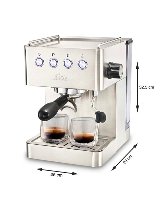 Solis Barista Gran Gusto espressomachine 1014 - detail 6 zilver
