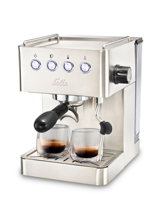 Solis Barista Gran Gusto espressomachine 1014 - voorkant zilver