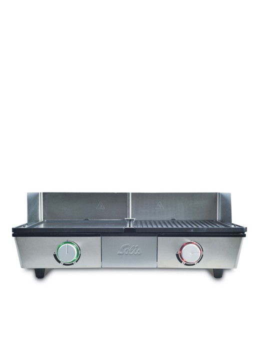 Solis Deli contactgrill  49,5 x 40,5 cm - detail zilver