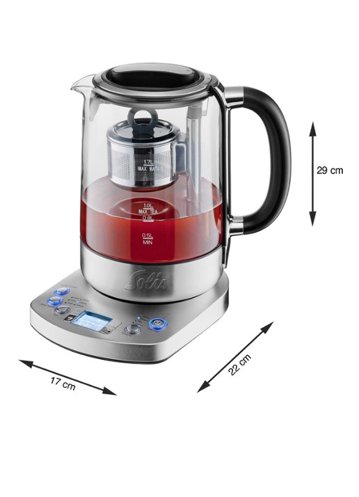 Solis Tea Kettle Automatic waterkoker 1,7 liter 5518 - detail 6 zilver