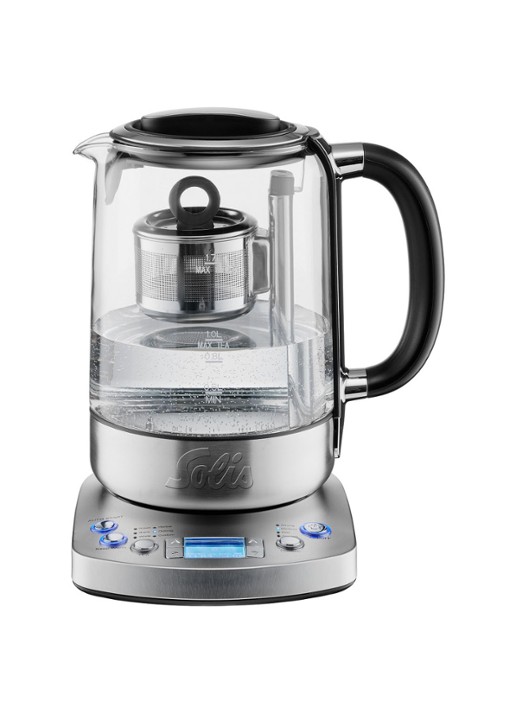 Solis Tea Kettle Automatic waterkoker 1,7 liter 5518 - voorkant zilver