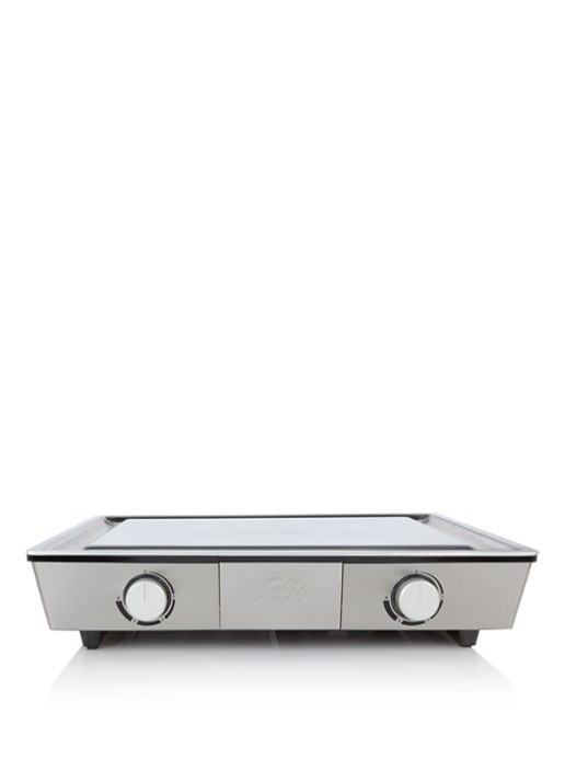 Solis Teppanyaki@Home tafelgrill 49 x 39 cm 795 - voorkant zilver