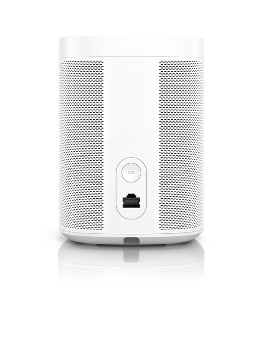 Sonos One (Gen 2) smart speaker met Google Assistant stembediening - detail wit