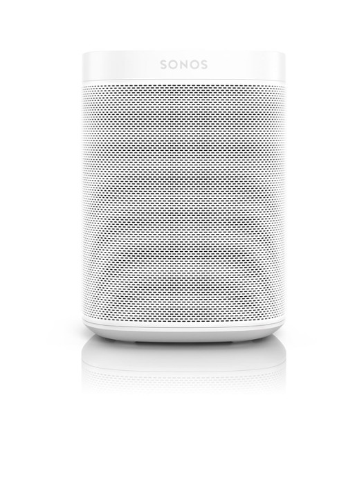 Sonos One (Gen 2) smart speaker met Google Assistant stembediening - voorkant 6 wit