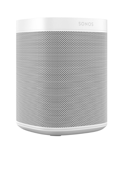 Sonos One (Gen 2) smart speaker met Google Assistant stembediening - voorkant 7 wit