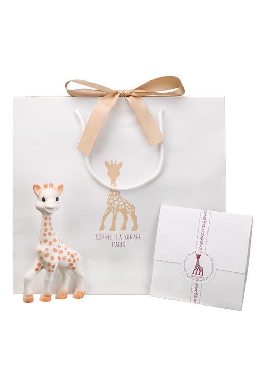 Sophie de Giraf Sophiesticated cadeauset small set van 2 - voorkant 2 wit