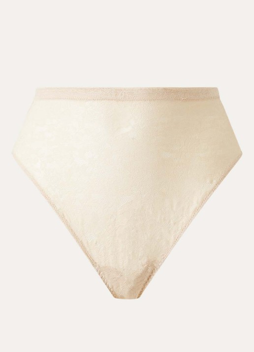 SPANX High waist hipster van kant - voorkant 2 beige