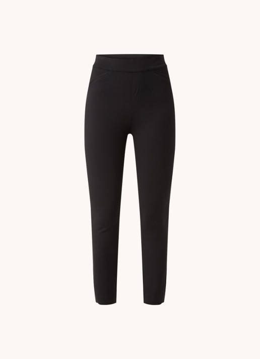 SPANX Pont high waist slim fit cropped pantalon - voorkant zwart