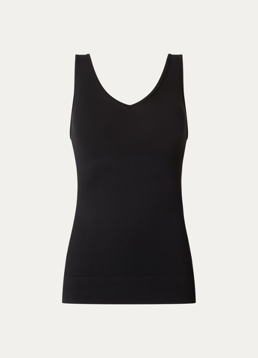 SPANX SPANXsculpt™ naadloze corrigerende top - voorkant zwart