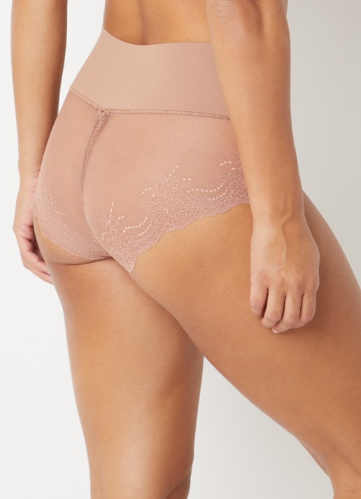 SPANX SPANXsupersmooth® Undie-tectable® corrigerende hipster met kant - achterkant 2 zand