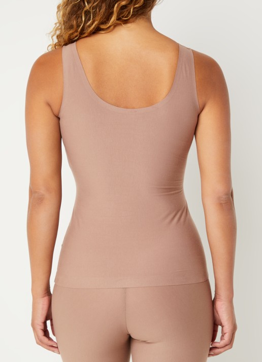 SPANX Tanktop met structuur - achterkant lichtbruin