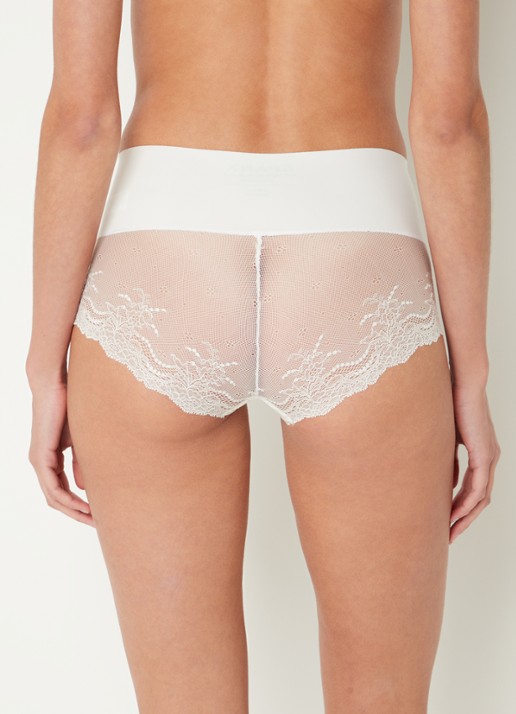SPANX Undie-tectable corrigerende hipster met kant - achterkant 2 gebroken wit