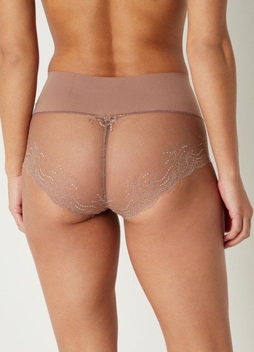 SPANX Undie-Tectable corrigerende slip met kant - achterkant lichtbruin