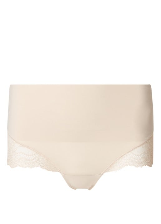 SPANX Undie-Tectable corrigerende slip met kant - voorkant beige