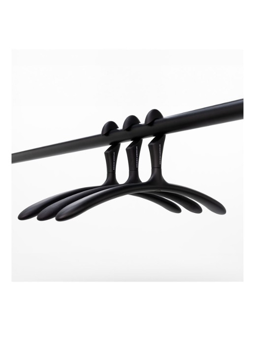 Spinder Arx kledinghanger set van 5 - detail zwart