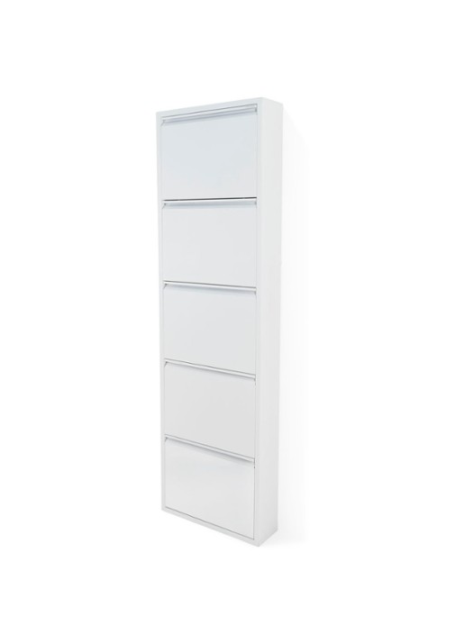 Spinder Billy 5 schoenenkast 50 x 50 x 170 cm - detail 3 wit