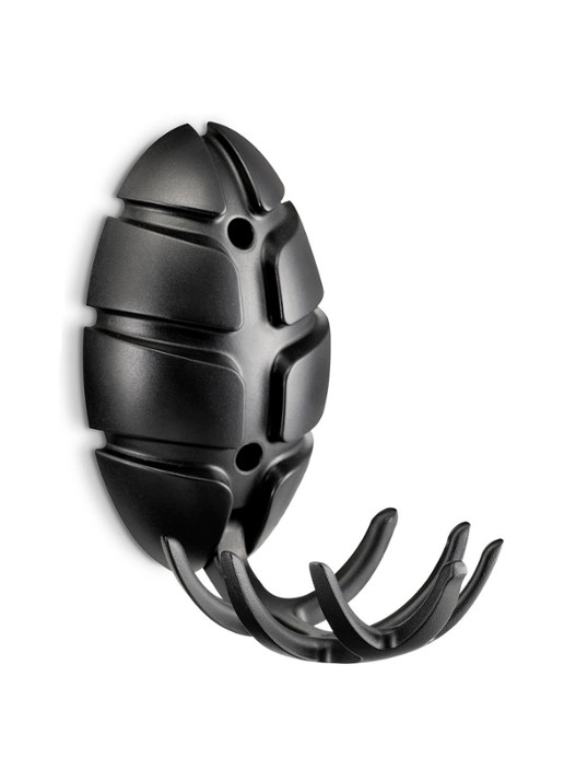 Spinder Bug uitklapbare kapstok 10 cm - voorkant 5 zwart