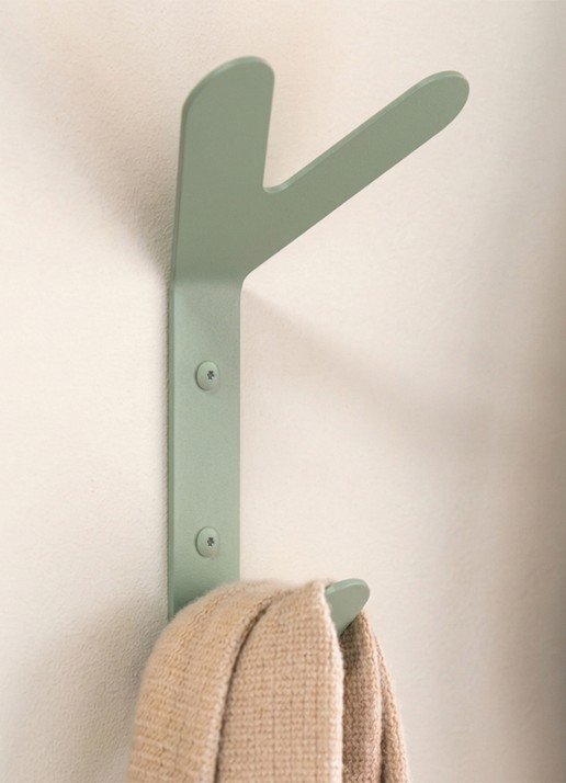 Spinder Frondo Hook wandhaak - detail 3 lindegroen