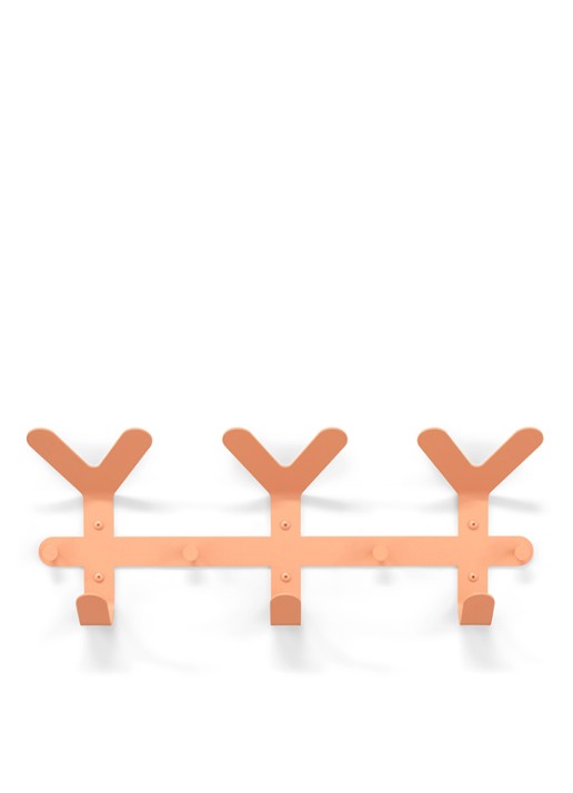 Spinder Frondo wandkapstok - voorkant 3 oranje