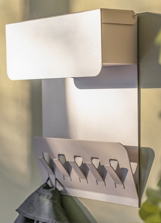 Spinder Keeper wandkapstok - detail 4 taupe