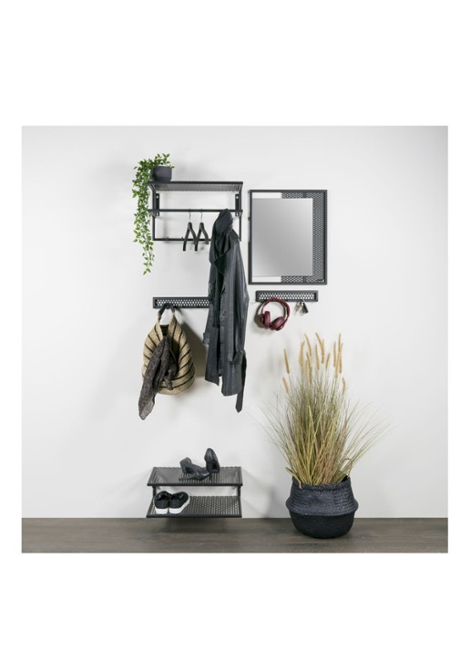 Spinder Mesh schoenenrek 51 cm - voorkant 3 zwart