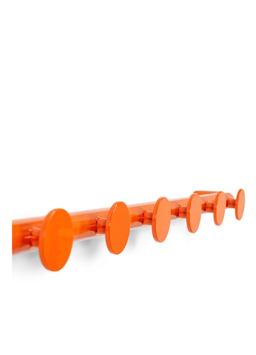 Spinder Retro 6 Wandkapstok - detail 3 oranje