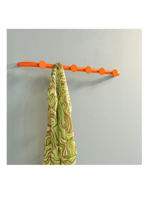 Spinder Retro 6 Wandkapstok - detail 5 oranje